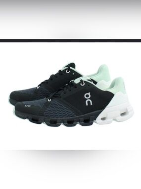 On Running  Black and Mint Athletic Sneakers